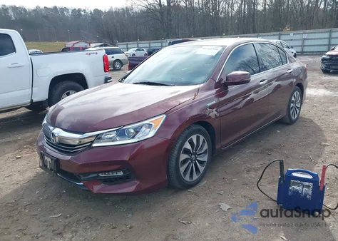 2017 Honda Accord Hybrid из США, поврежденный, VIN JHMCR6F32HC022629